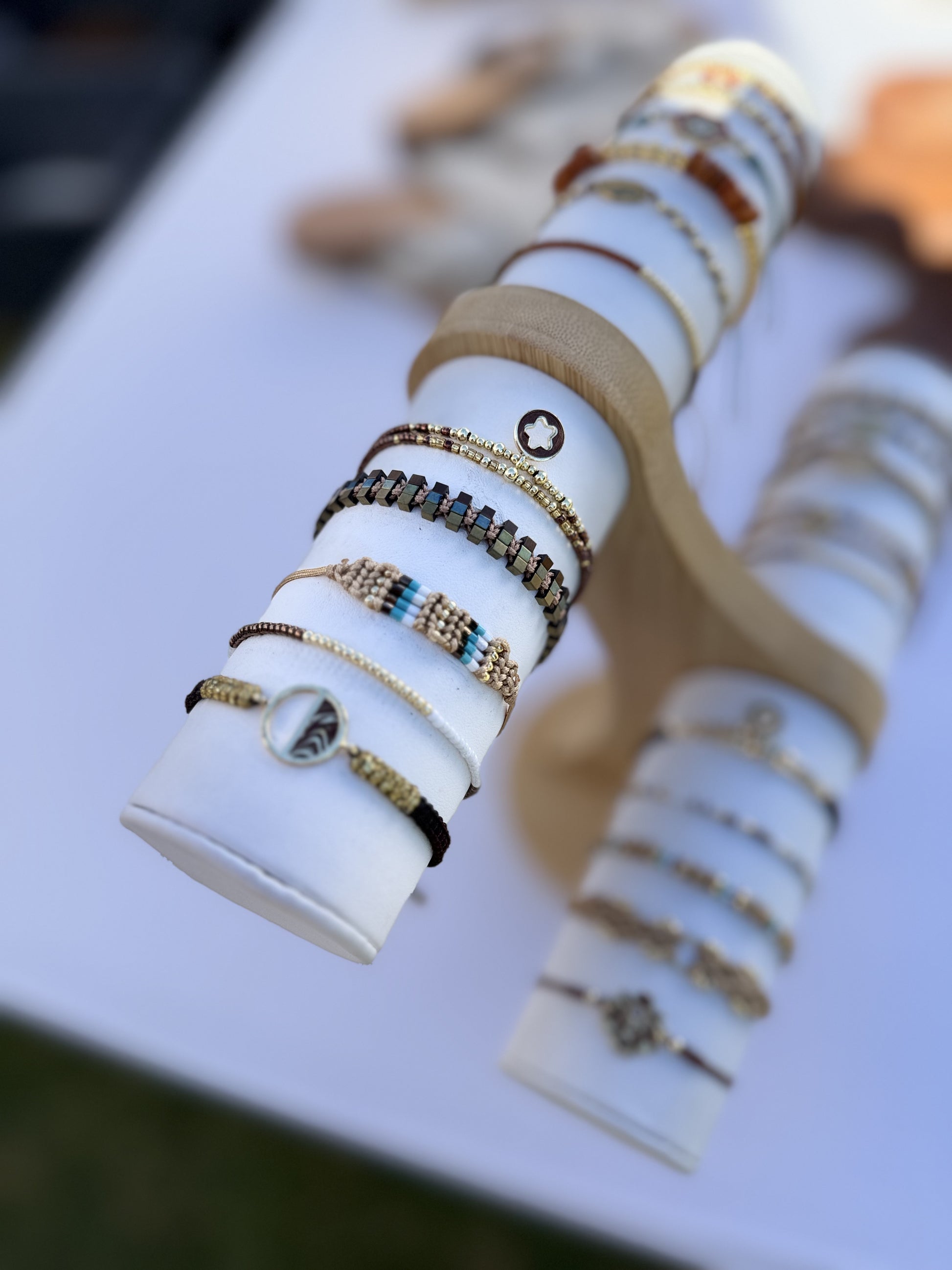 "Sun Tan" Bracelet Stack | Vibrant Summer Jewelry