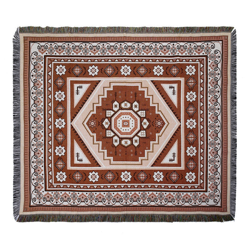 CADOCO BOHO Throw/Blanket/Beach Rug | Limited Edition Moroccan-Inspired Woven Blanket