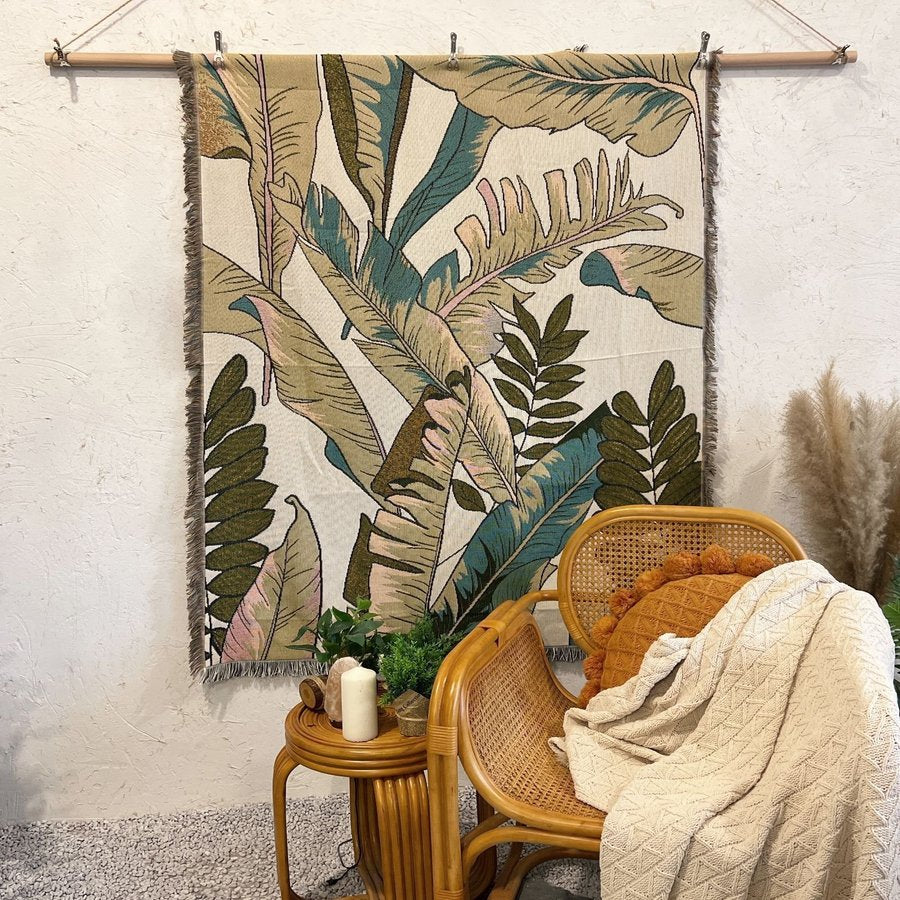 PALMS Throw Blanket Beach Rug | Versatile, Stylish & Comfortable