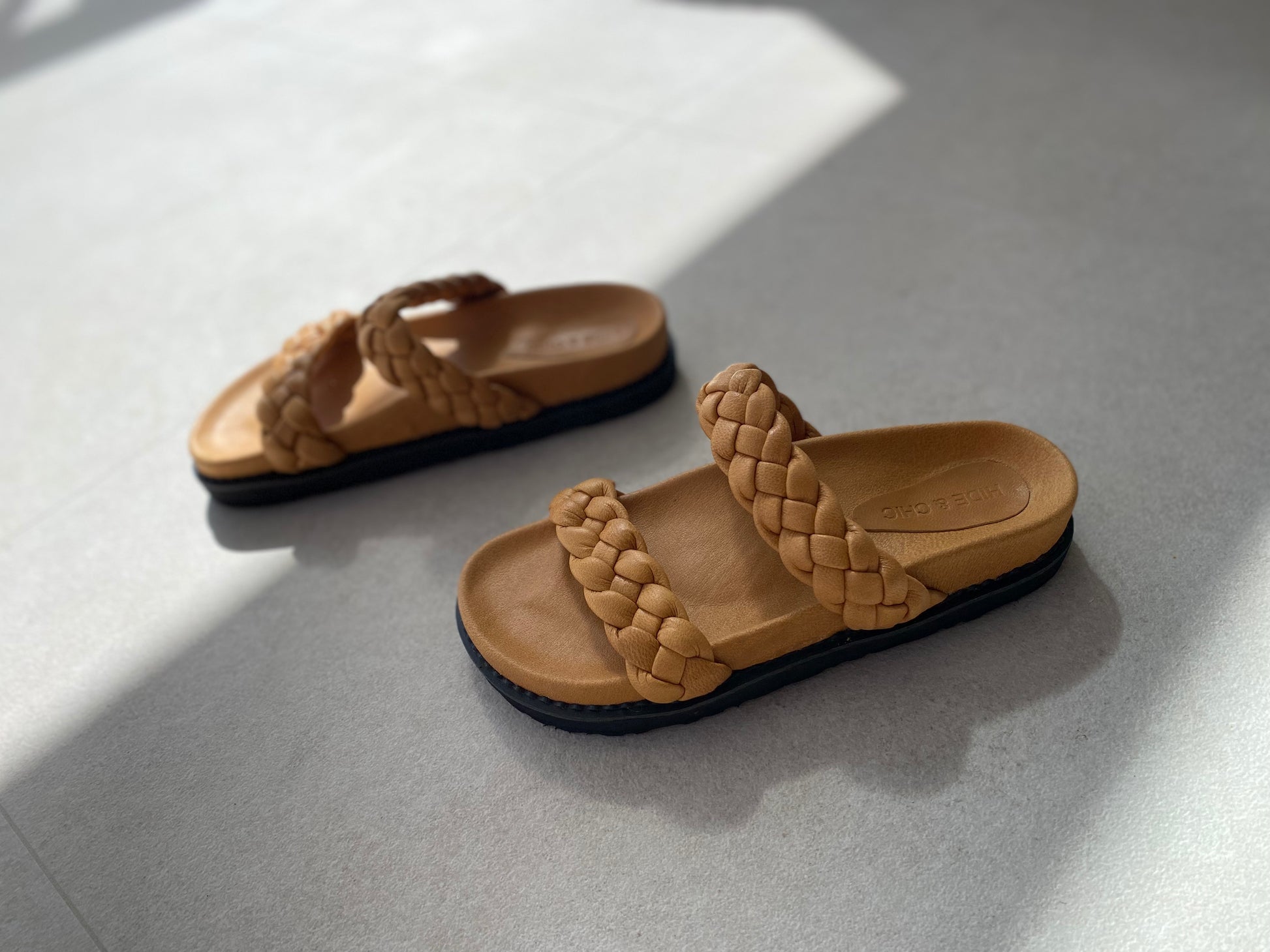 Traveler-friendly sandals with double strap